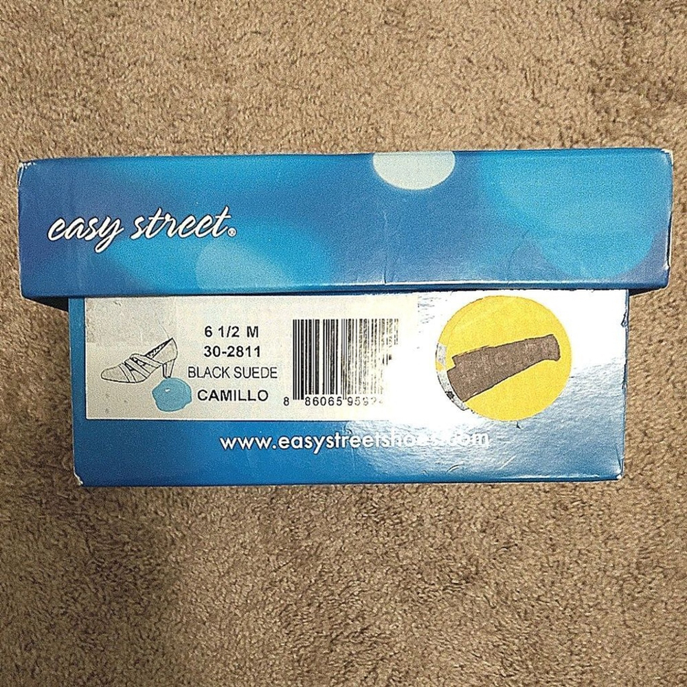 Easy Street Camillo Black Suede - size 6.5M - Picture 6 of 6